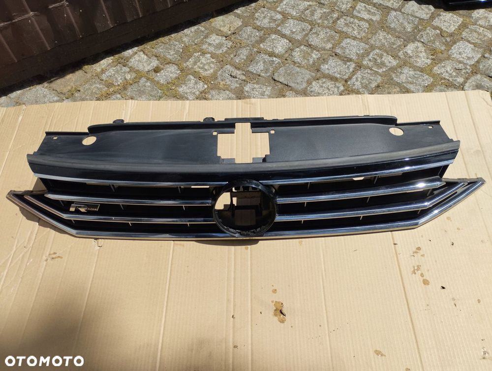 grill atrapa vw passat b8 r-line lift 2019-2023 3g0853651ak - 1