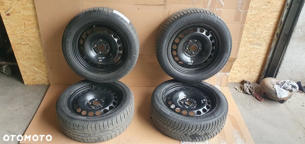 Felgi stalowe z oponami 6,5J ET33 5x112 205/55 R16 Volkswagen Passat B7 7N0601027E - 1