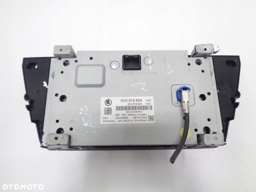 skoda fabia iii 6v radio wyświetlacz panel 14r- - 2