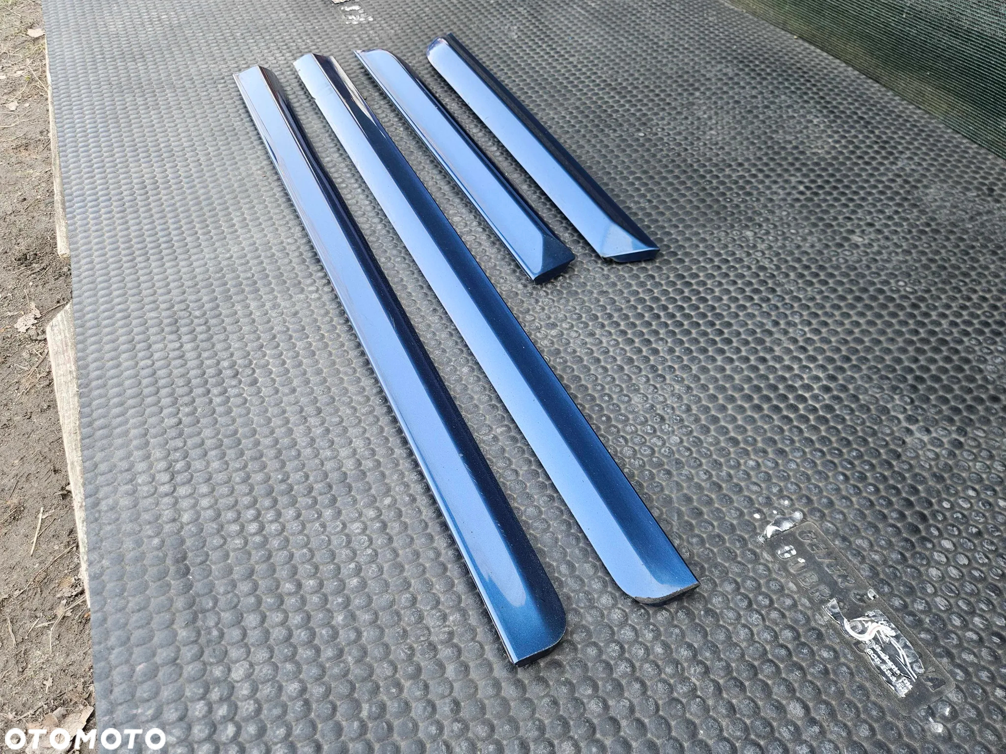 Listwa Listwy Drzwi S-Line Dolne Niebieskie Komplet Audi A4 B6 B7 Oryginalne - 4