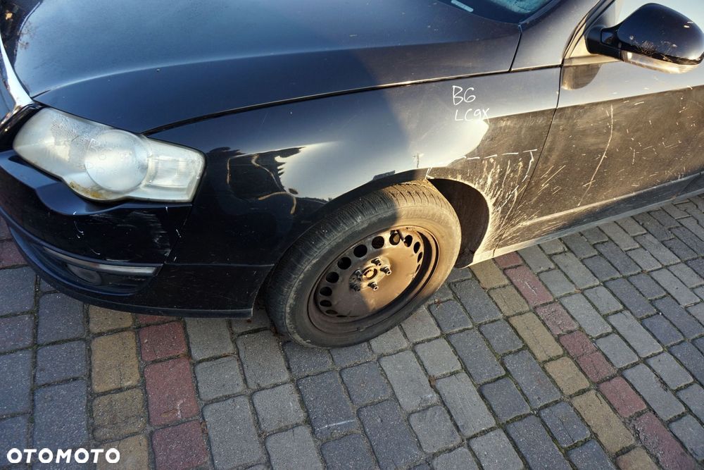 MASKA ZDERZAK BŁOTNIKI LAMPY PASSAT B6 LC9X  VOLKSWAGEN 2005-2010 CZARNY PRZÓD KOMPLETNY - 17