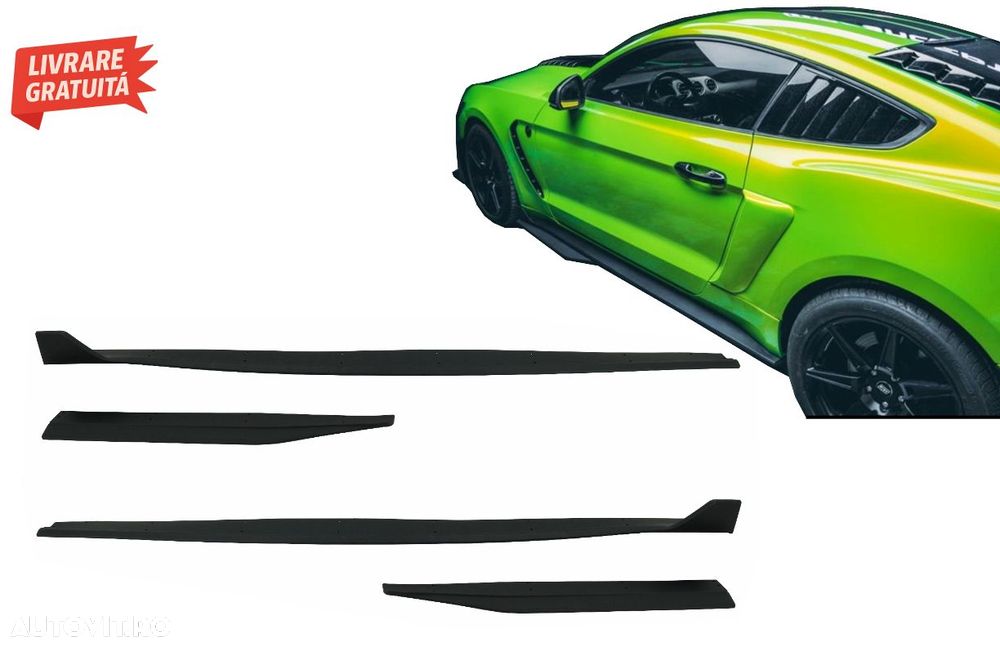 Add-On Extensii Praguri Laterale FORD Mustang Sixth Generation (2015-2020) GT 500 - livrare gratuita - 13