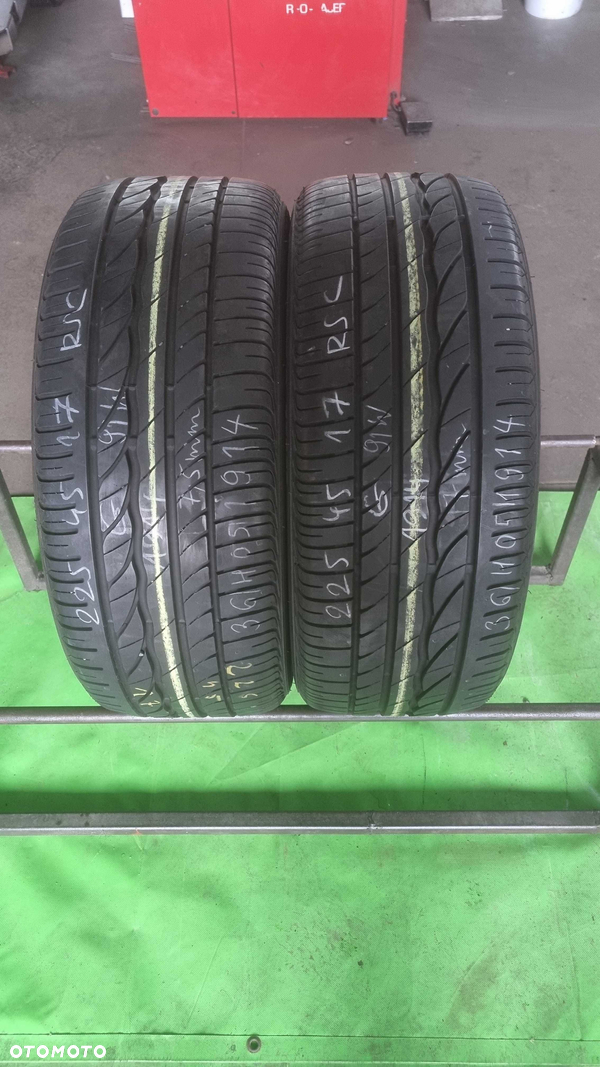 2 Opony letnie 225/45r17 91W Bridgestone ER300 RSC Warszawa