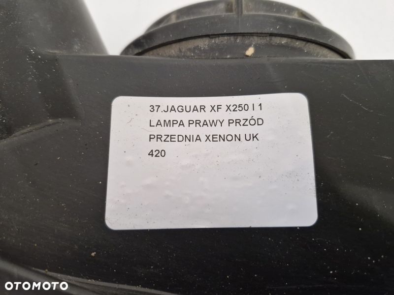 JAGUAR XF X250 1 I LAMPA PRAWY PRZÓD PRAWA PRZEDNIA REFLEKTOR XENON UK - 6