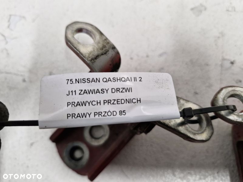 NISSAN QASHQAI II 2 J11 ZAWIASY DRZWI PRAWYCH PRZEDNICH PRAWY PRZÓD - 5
