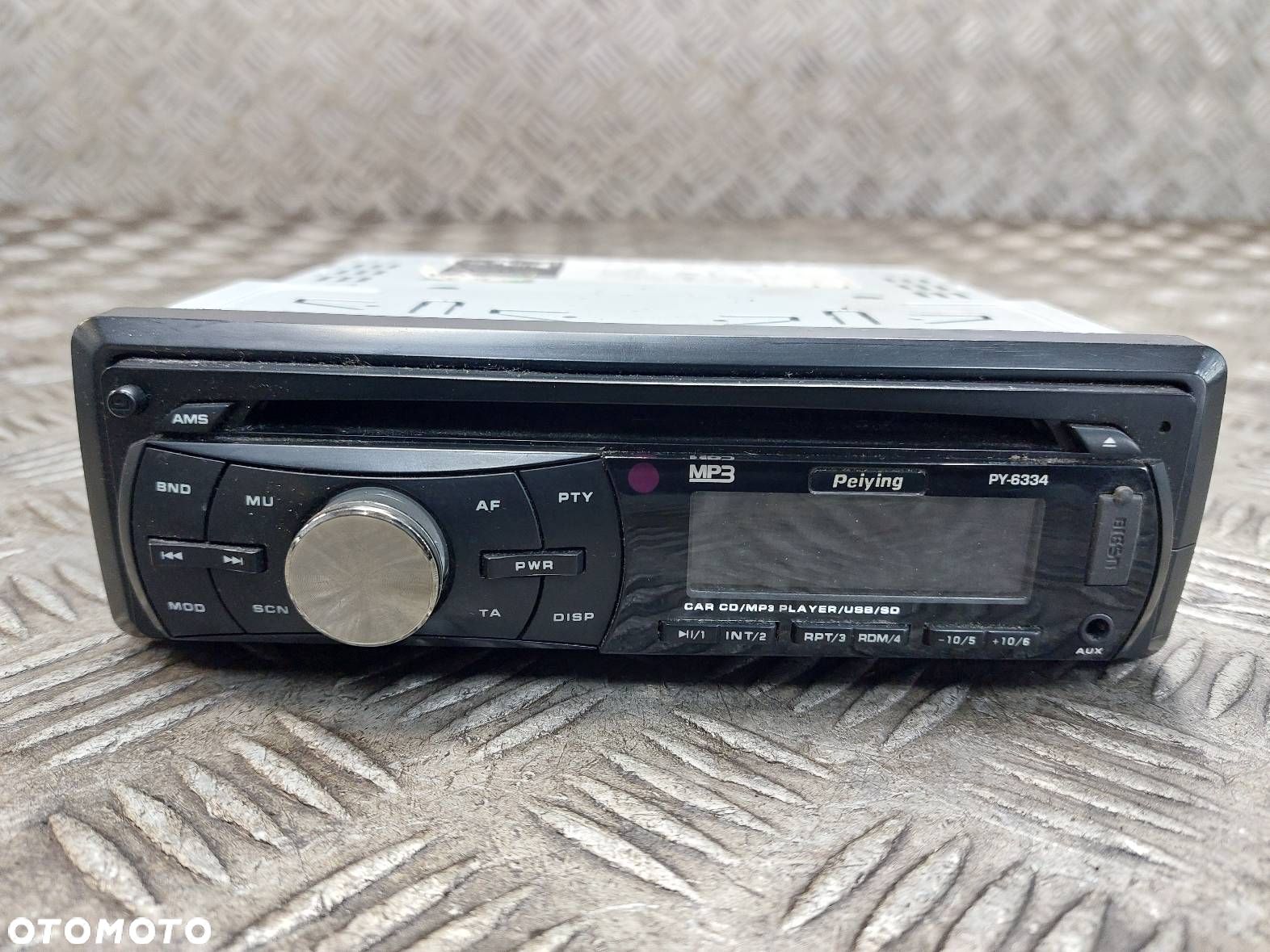 RADIO ODTWARZACZ PEIYING PY-6334 CD USB AUX - 1