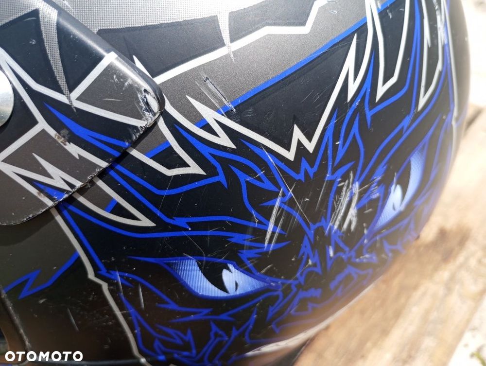 Kask HJC helmets cross  czarno-niebieski 85 cm C6 - 4