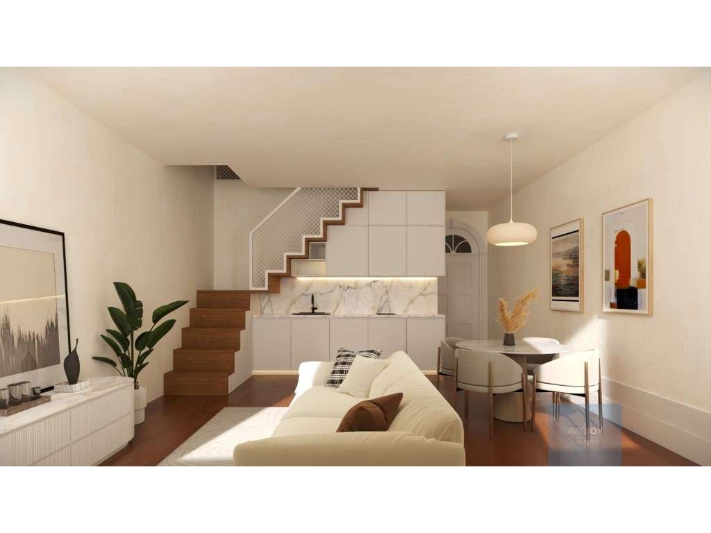Apartamento T2 Duplex com Jardim em Construção no Porto - Grande imagem: 4/8