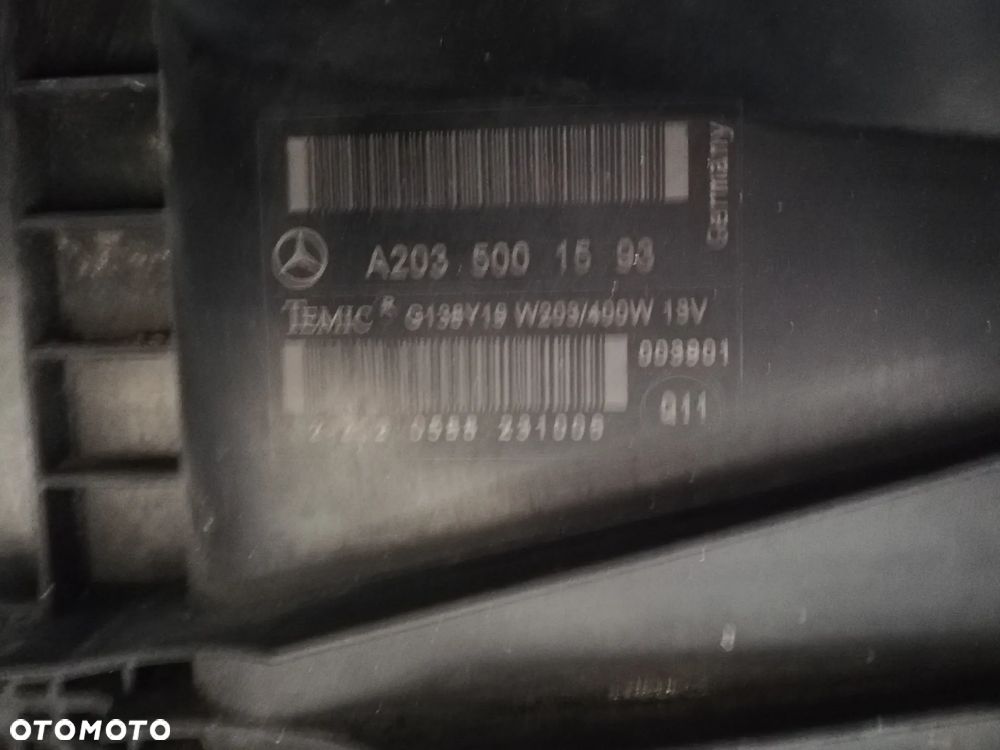 Mercedes W203 2.2CDI komplet chłodnic wentylator A2035001593 - 3