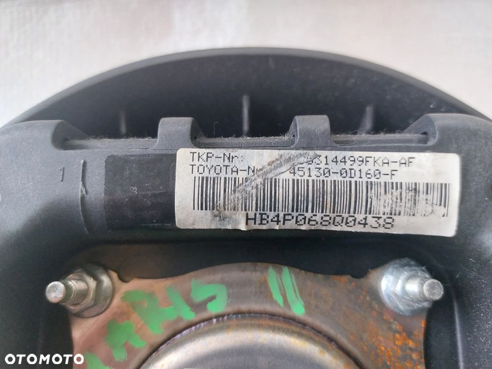 Air Bag poduszka kierowcy w kierownice Toyota Yaris II 45130-0D160-F - 5