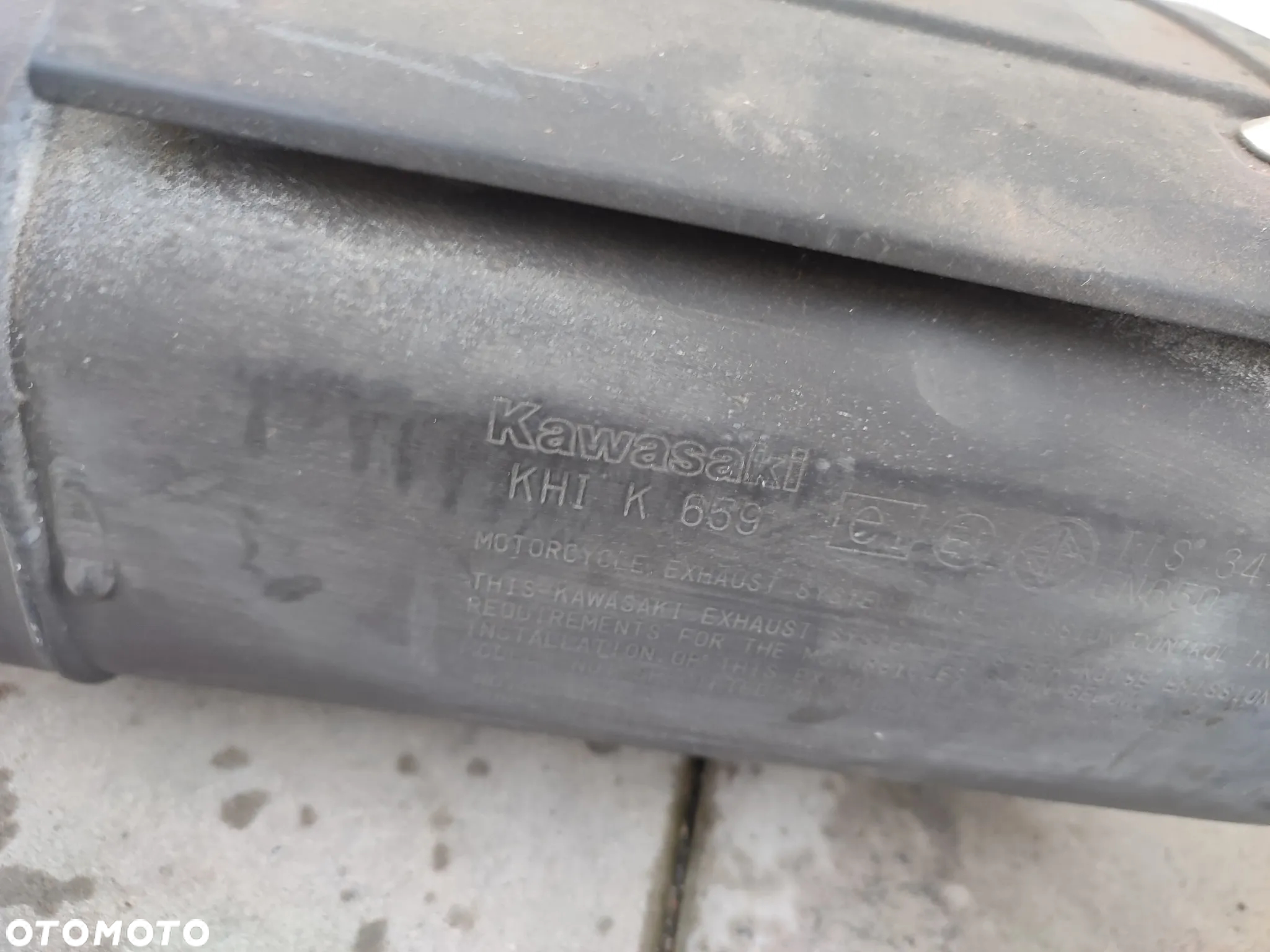 Tłumik, wydech, kolektor, osłona wydechu Kawasaki EN 650 Vulcan - 16