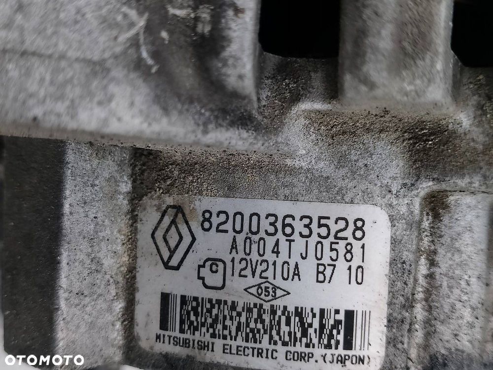 ALTERNATOR RENAULT LAGUNA III 8200363528  A004TJ0581 1.5 DCI - 2