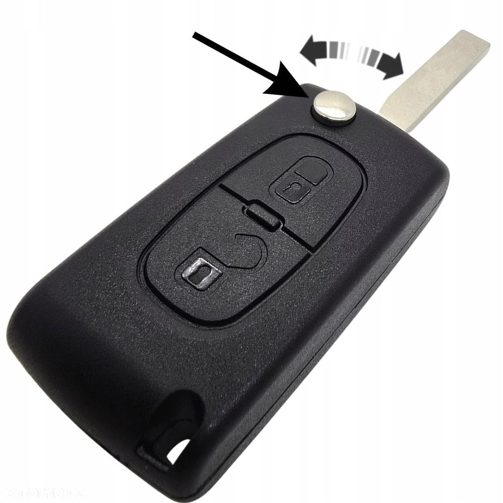 OBUDOWA KLUCZYKA PILOT SKŁADANY - PEUGEOT 207 / 307 / 308 / 407 / 607 / 807 - 1