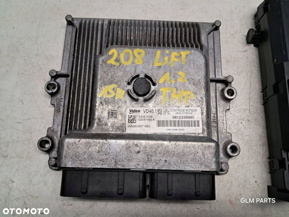 peugeot 208 i lift 1.2 thp zestaw startowy komputer bsi kluczyk stacyjka - 2