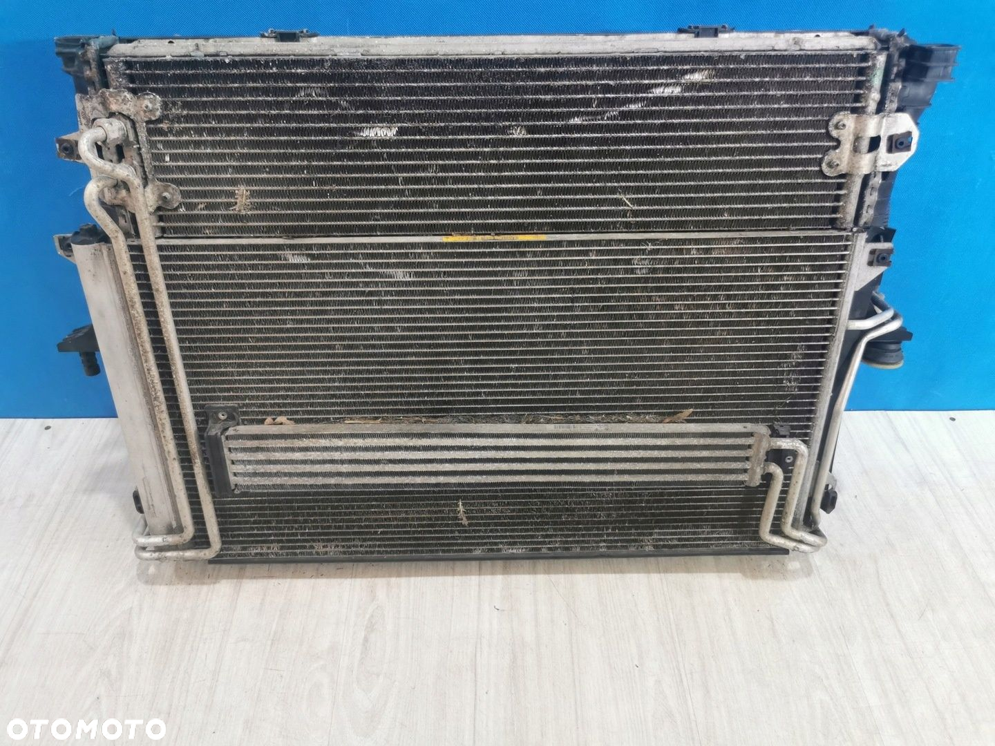 Audi Q7 1 I 4L 2005/2010 chłodnice wentylatory komplet 3.0 TDI - 2