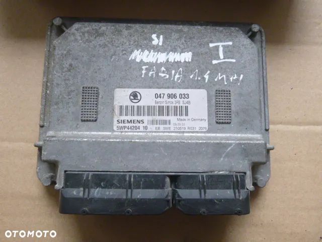 ZESTAW STARTOWY KOMPUTER STACYJKA IMMOBILIZER LICZNIK SKODA FABIA I 1.4 MPI - 2