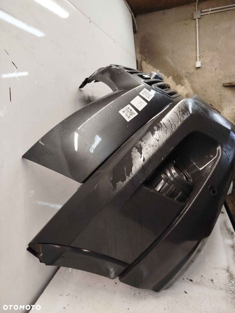 ^ ZDERZAK PRZÓD PRZEDNI FORD TRANSIT MK.8 8 VIII SZARY GRAFITOWY PDC CZUJNIKI HALOGENY - 2