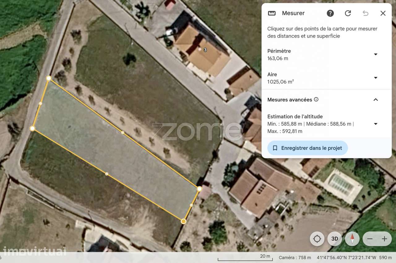 Terreno, 975 m², Santo António de Monforte - Grande imagem: 3/9