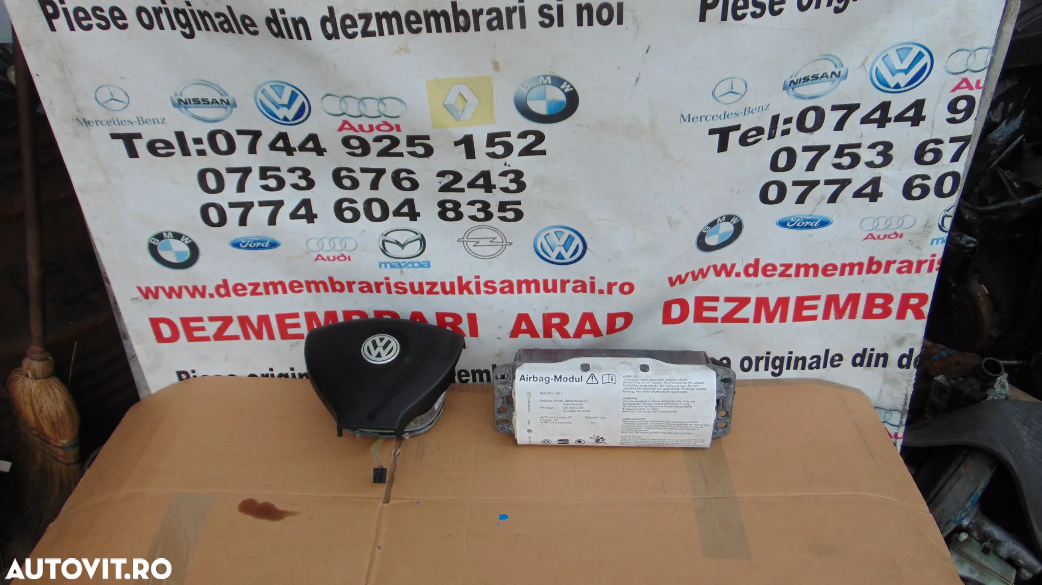 Airbag volan VW eos scirocco golf 6 airbag sofer dezmembrez eos 2.0 fsi - 3