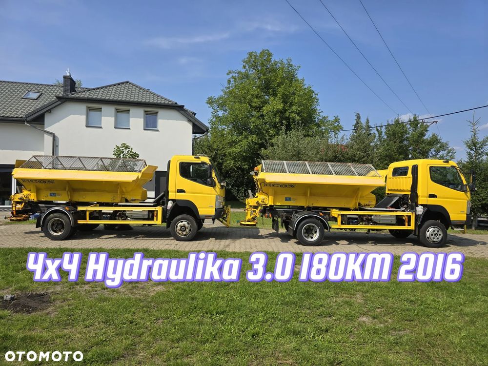 Mitsubishi 4x4 canter fuso daily 6c18 pługopiaskarka piaskarka solarka hydraulika econ Schmidt - 11
