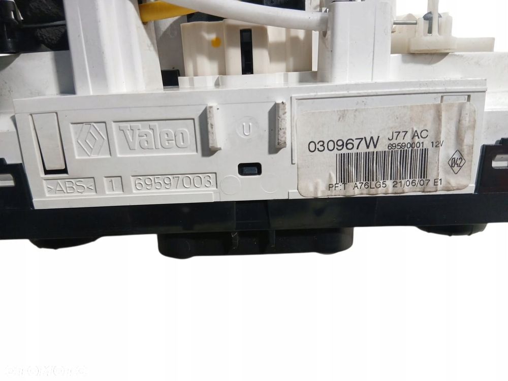 panel sterowania klimatyzacją renault clio iii lift 69597003 - 3