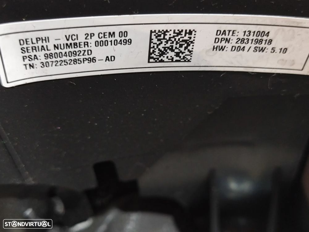 VOLANTE GUIADOR FLAT COMPLETO ORIGINAL CITROEN DS5 DS 5 98002842ZD COMANDOS MULTIFUNÇÕES PELE AIRBAG - 8