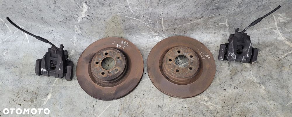 TARCZE ZACISKI TYŁ TYLNE KOMPLET BMW F01 F02 F04 370mm 44/24