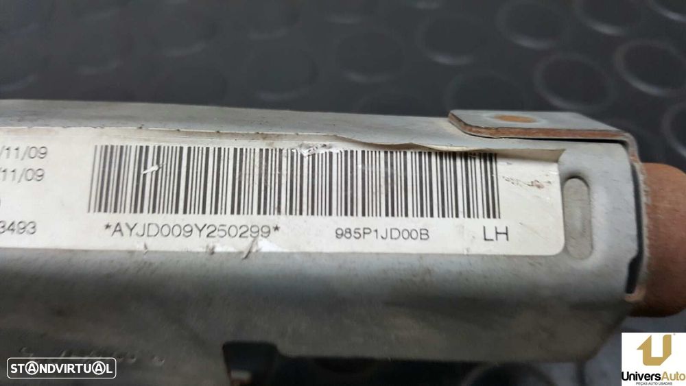 AIRBAG CORTINA FRENTE ESQUERDO NISSAN QASHQAI (J10) TEKNA - 3