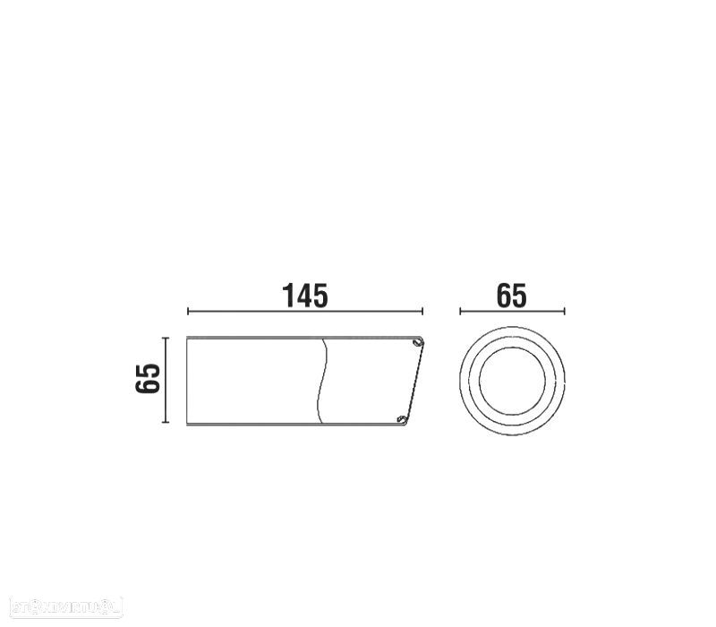 PONTEIRA DE ESCAPE EM INOX REDONDA 65MM - 2