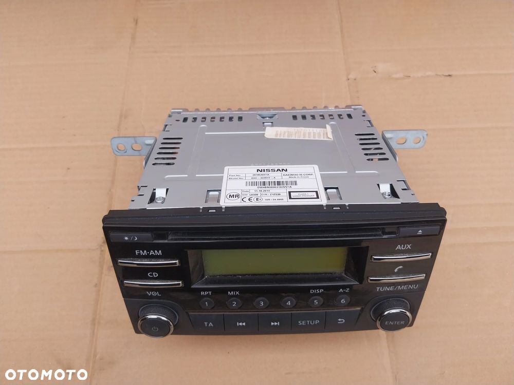Radio fabryczne  CD AUX Nissan Note II E12 281853VV1A wraz z kodem - 6