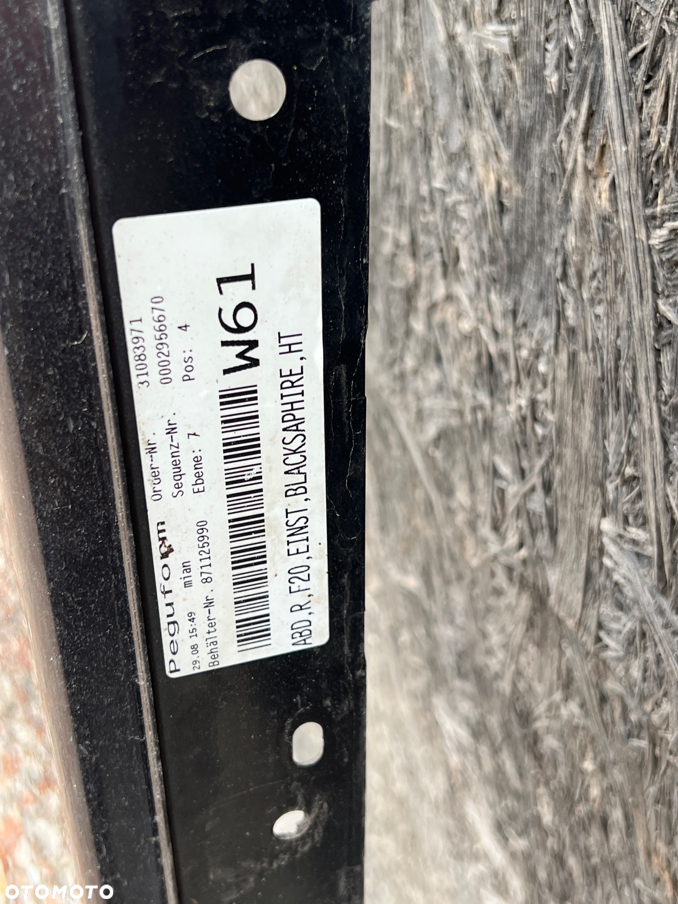 BMW 1 F20  LISTWA PROGOWA NAKŁADKA LEWA  475 BLACKSAPHIRE  7287827 - 4
