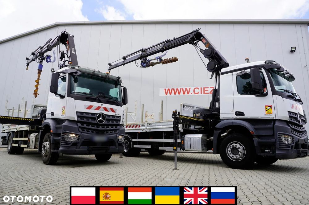 Mercedes-Benz Arocs 1833 4×2 / 50 tys. km! / HDS HIAB X-HIPRO 192 ES-3 / Pilot / Wiertło / 3 szt._260270 - 3