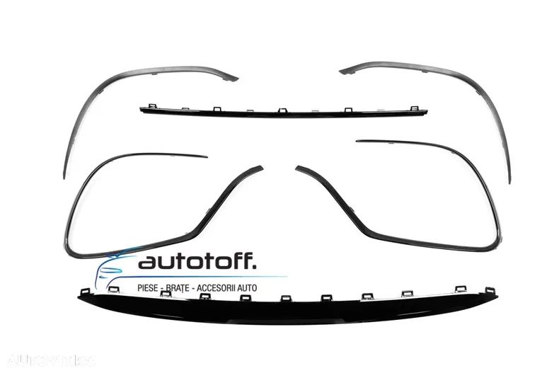 Pachet exterior compatibil Mercedes GLE W167 SUV (19-23) GLE63 Black Design - 6