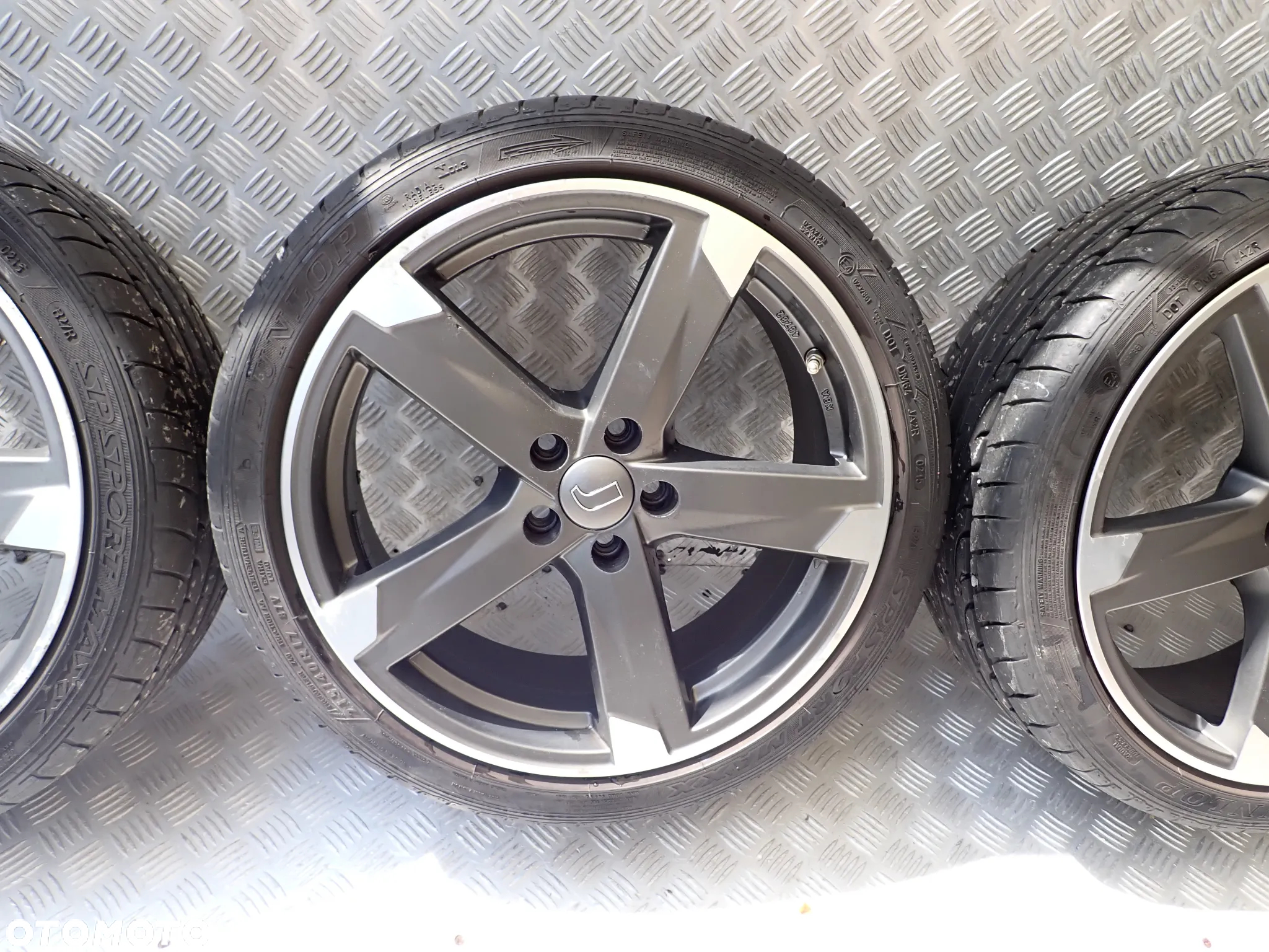 KOŁA FELGI ALUMINIOWE 7,5JX17  ET 38  5X100  KBA48782   01RZ   Z OPONAMI LATO DUNLOP  215/40/17  1400 ZŁ - 4