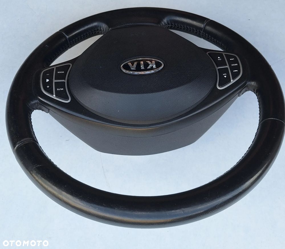 KIEROWNICA CZARNA SKÓRA , MULTIFUNKCJA ,AIRBAG - KIA CEED I-2008 ROK - 4