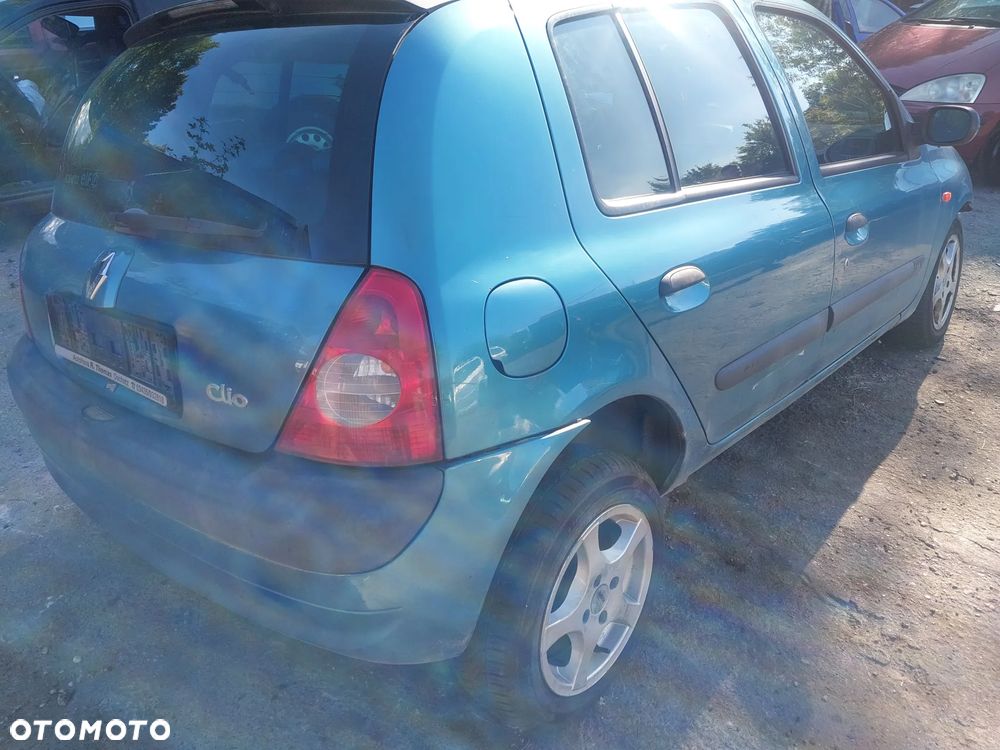 Renault Clio 2 II Thalia Lift FL silnik kompletny 1.2 16v kolektor alternator wtryski pompa wspomagania klimatyzacji skrzynia biegów drzwi prawy przód tył klapa zderzak tył tylny błotnik prawy TEF47 lampa prawy przód panel fotel kierownica radio mechanizm zamek zacisk mcperson belka przewód wąż rura wydech tłumik sonda lambda zestaw startowy sterownik stacyjka NA CZĘŚCI WSZYSTKIE CZĘŚCI - 4