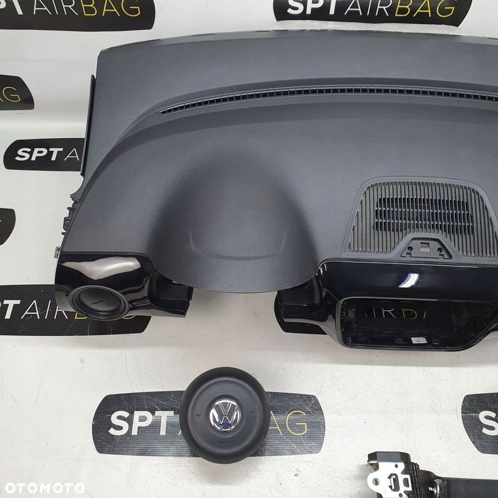 VW UP! UP PIANO DESKA ROZDZIELCZA KONSOLA KOKPIT PULPIT PODUSZKI AIRBAG AIR BAG PASY KIT SET - 2