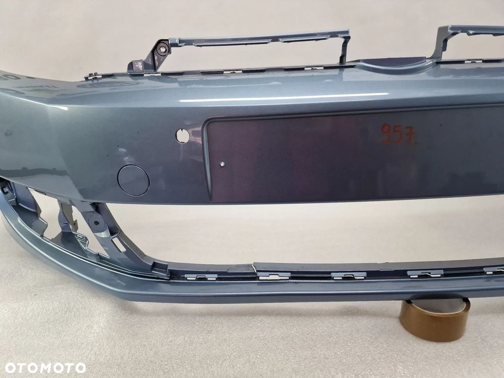 VW GOLF VI 6 5K0 08- ZDERZAK PRZEDNI PRZÓD NA 6X PDC , ŁADNY , KOLOR BŁĘKITNY METALIK , NR 5K0807221 , NR AUKCJI NZ957 - 11