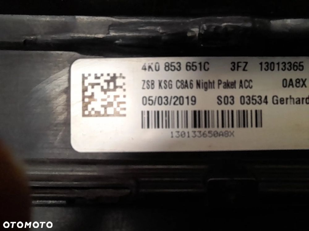 AUDI A6 C8 GRILL ATRAPA CHŁODNICY 4K0853651C NIGHT - 10