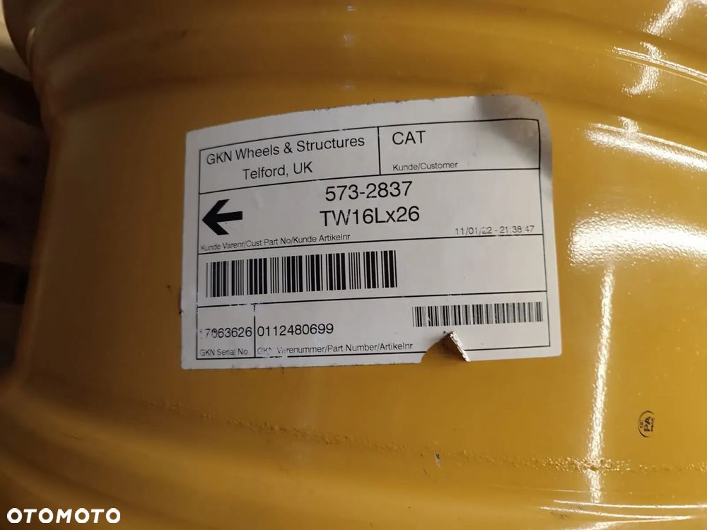 Felga 16x26 573-2837 CAT 432 - 11