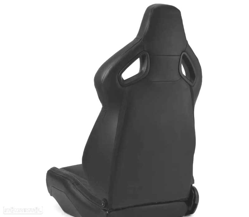 BAQUET BACKET DESPORTIVA COURO PRETA ESTILO SPORTSTER - 4
