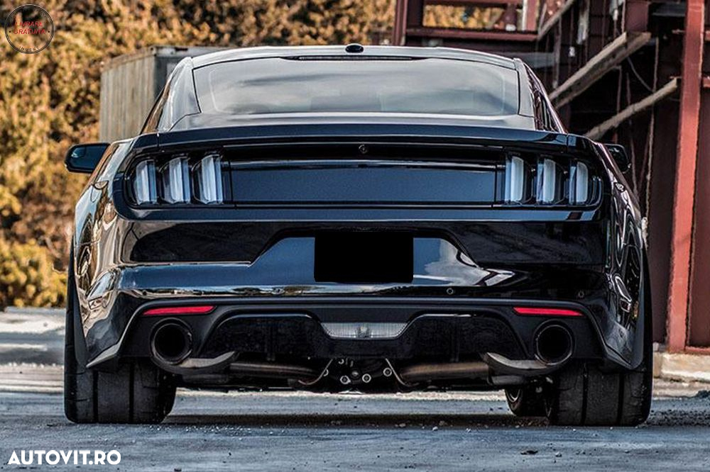 Stopuri Full LED Ford Mustang VI S550 (2015-2019) Fumuriu cu Semnal Dinamic Secven- livrare gratuita - 16