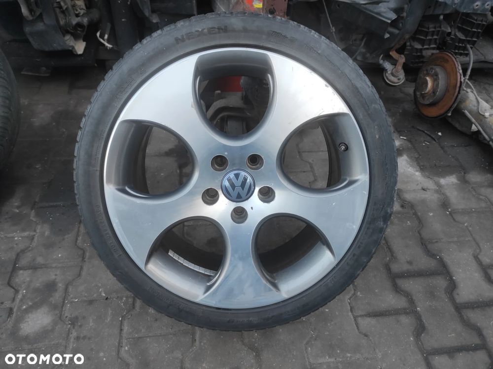 18 7.5J ET51 5X112 GTI FELGI KOŁA ALUFELGI ALUMINIOWE OPONY  1K0601025BA RONAL 225 40 18 VW CADDY GOLF PASSAT TOURAN SEAT SKODA AUDI WYSYŁKA !!!! - 3
