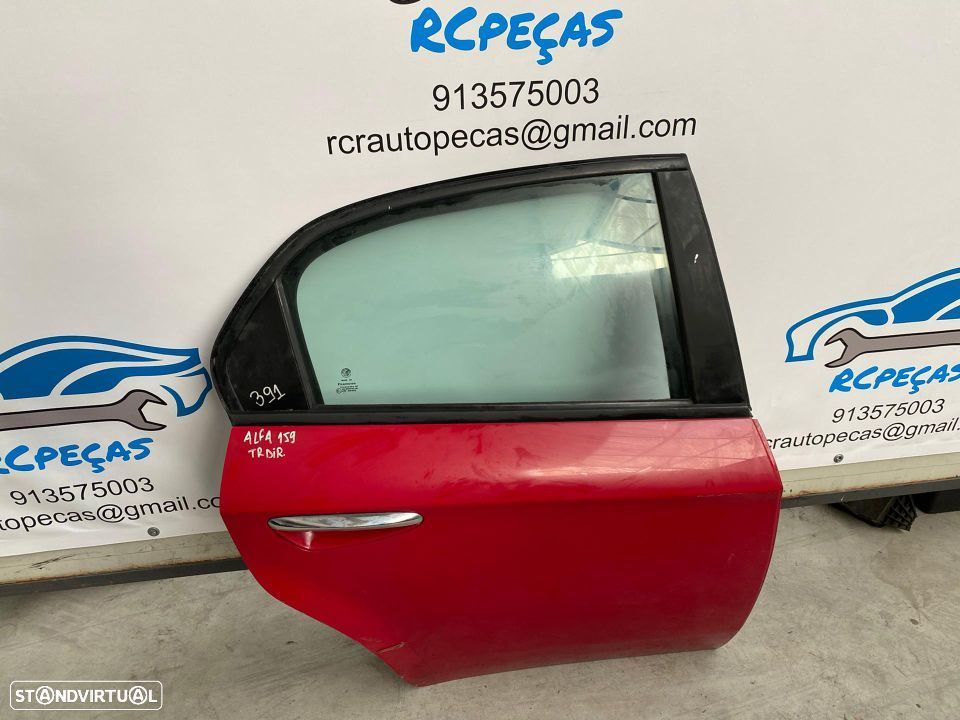 PORTA TRASEIRA TRÁS DIREITA ALFA ROMEO 159 SEDAN CARRO FECHO ELEVADOR MOTOR PUXADOR VIDRO - 4