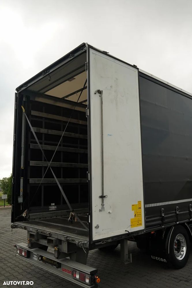 Scania SCANIA S 500 / ANSAMBLU TANDEM 120 M³ / ÎNCĂRCARE PRIN TRAVERSARE (DRIVE-THROUGH) / PRELATĂ CULISANTĂ / 7,7 M + 7,7 M / WECON / AXĂ RIDICABILĂ / - 19