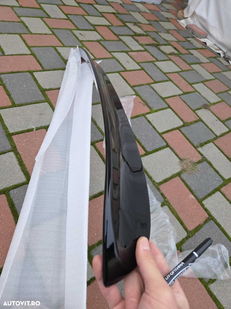 Eleron Luneta Lip Spoiler Geam VW Volkswagen Passat CC, Negru Lucios - 5