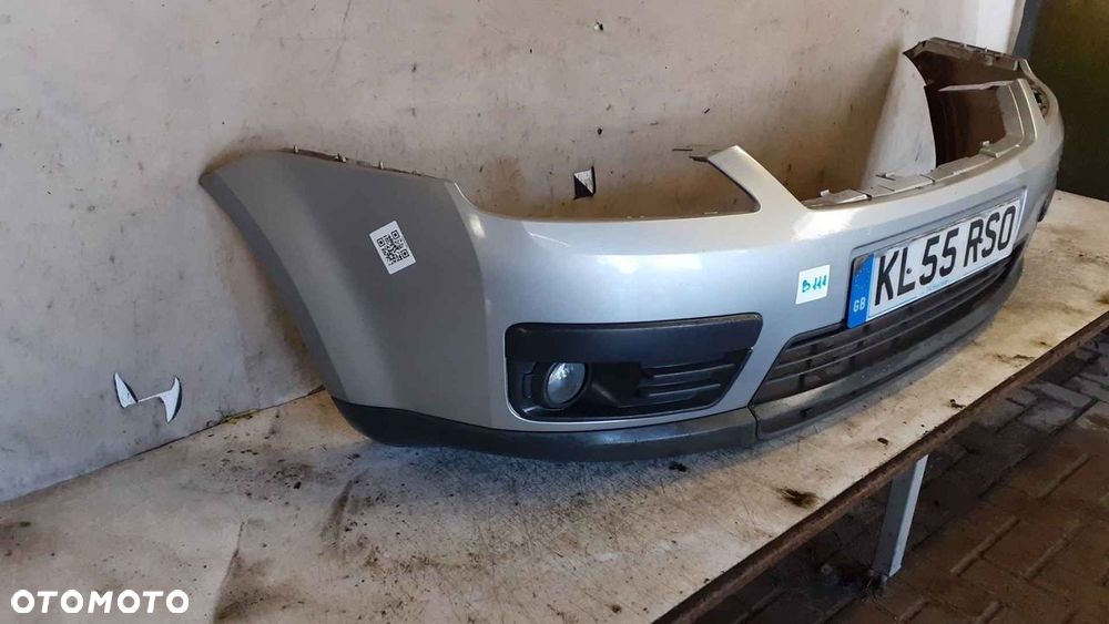 ^ ZDERZAK PRZÓD PRZEDNI FORD C MAX CMAX SREBRNY 03 HALOGENY - 3
