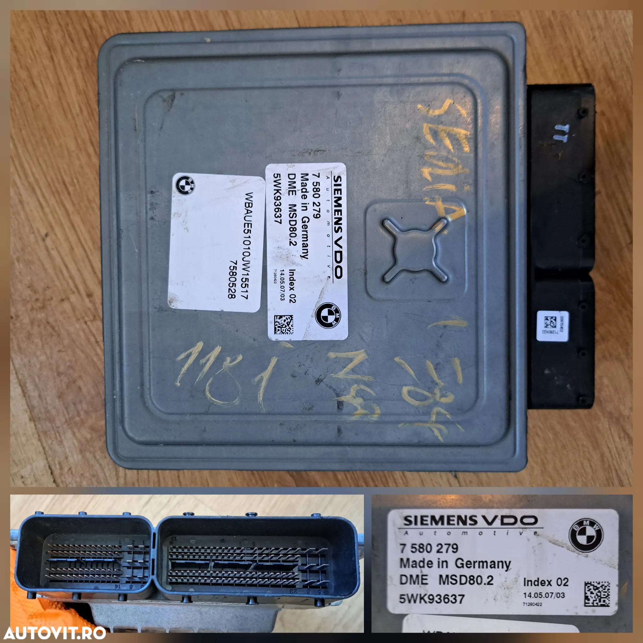 Calculator ecu modul motor bmw seria 1 seria 3 seria 5 seria 6 seria 7 audi A2 - 3