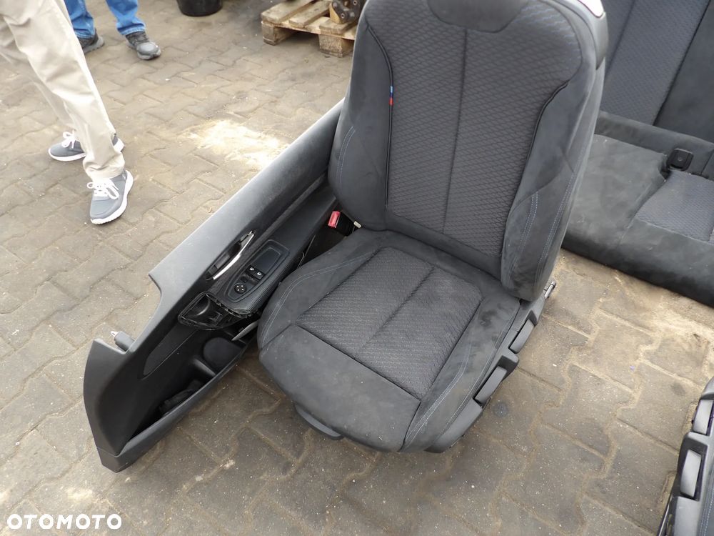 BMW - F21 - ALCANTARA - FOTELE - KANAPA - BOCZKI - KOMPLET - NIE OGRZEWANE - DEMONTAŻ - 2