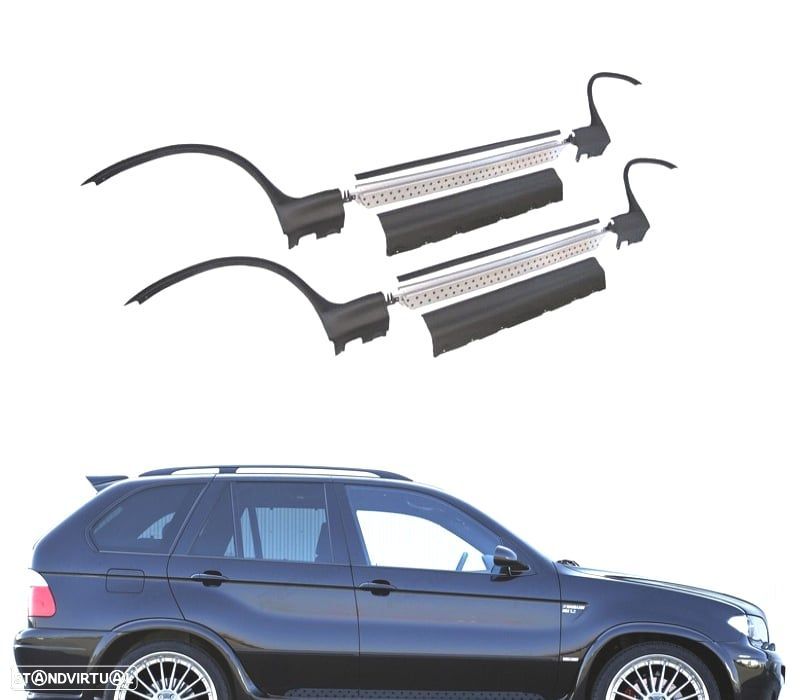 KIT DE ESTRIBOS BMW X5 E53 1999-2007 ALUMINIO - 1